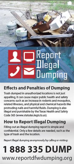 Report Illegal Dumping brochure